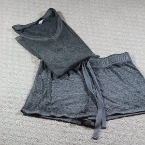 Jaclyn Intimates Size Small Grey Pajama Short Set